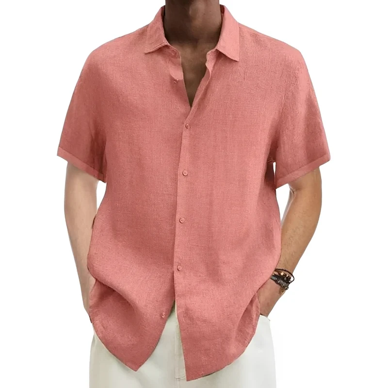 Aamon | Chemise Homme Légère Aérée Été – Chemise Lin Tendance pour Vacances 2026