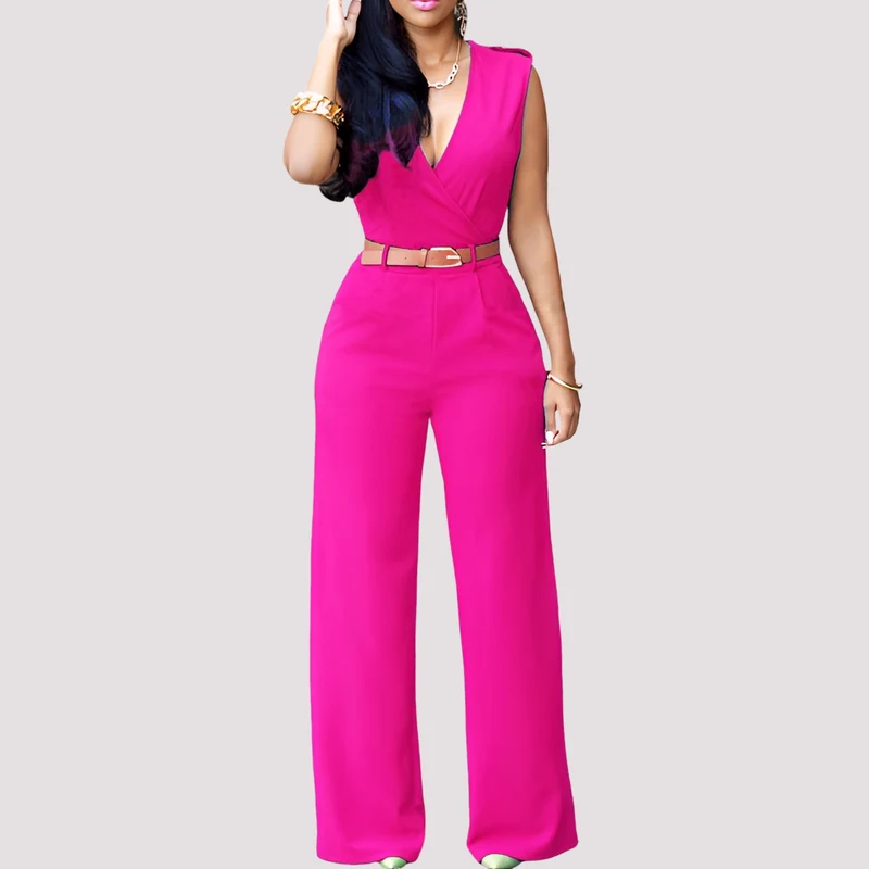 Esther | Combinaison Femme Élégante avec Ceinture – Combinaison Chic Bureau 2026