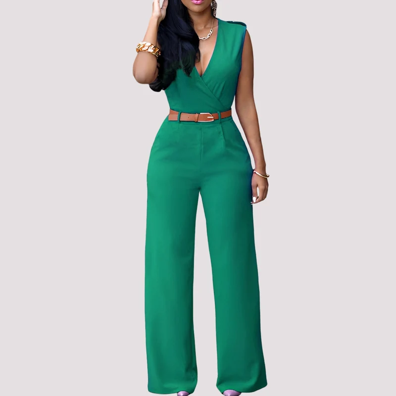 Esther | Combinaison Femme Élégante avec Ceinture – Combinaison Chic Bureau 2026