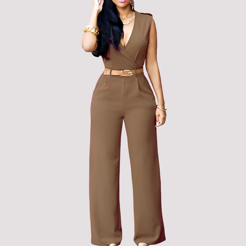 Esther | Combinaison Femme Élégante avec Ceinture – Combinaison Chic Bureau 2026