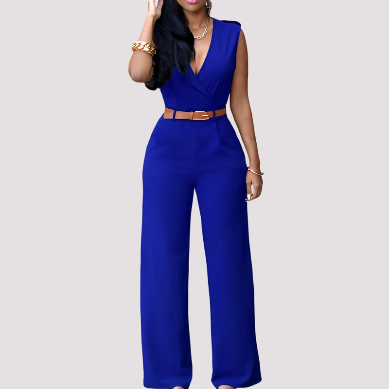 Esther | Combinaison Femme Élégante avec Ceinture – Combinaison Chic Bureau 2026
