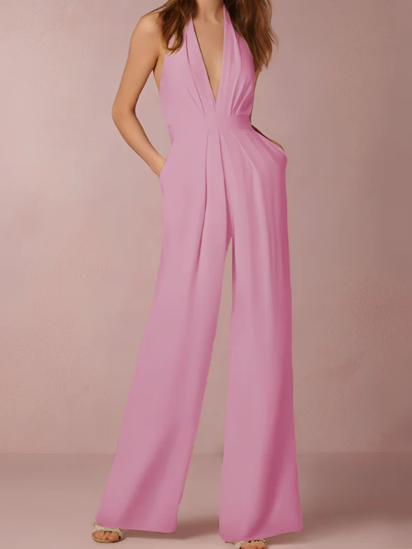 Katie | Combinaison Femme Jambes Larges Élégante – Combinaison Fluide Soirée 2026