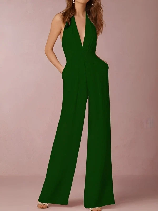 Katie | Combinaison Femme Jambes Larges Élégante – Combinaison Fluide Soirée 2026