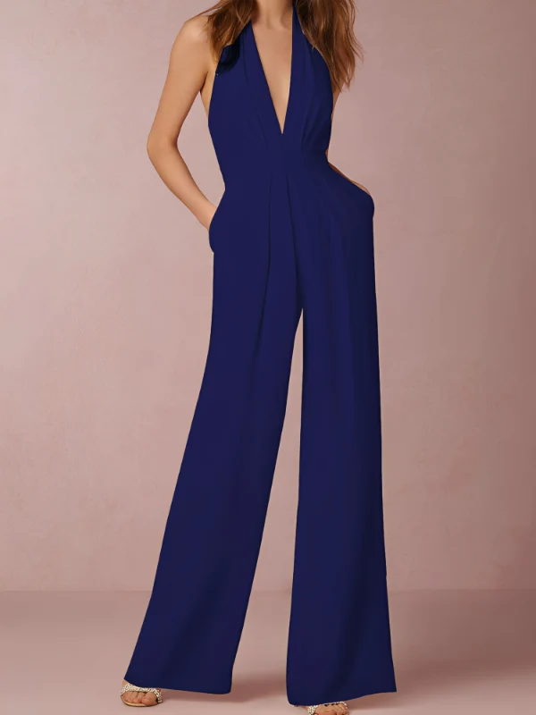Katie | Combinaison Femme Jambes Larges Élégante – Combinaison Fluide Soirée 2026