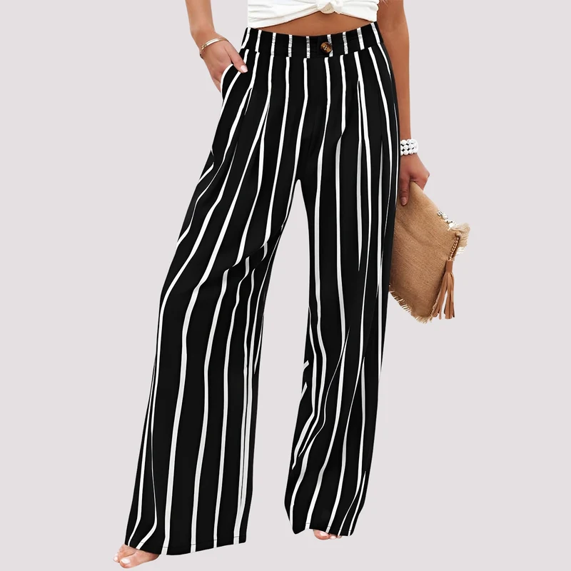 Hélène | Pantalon Femme Jambes Larges Décontracté – Pantalon Fluide Quotidien 2026