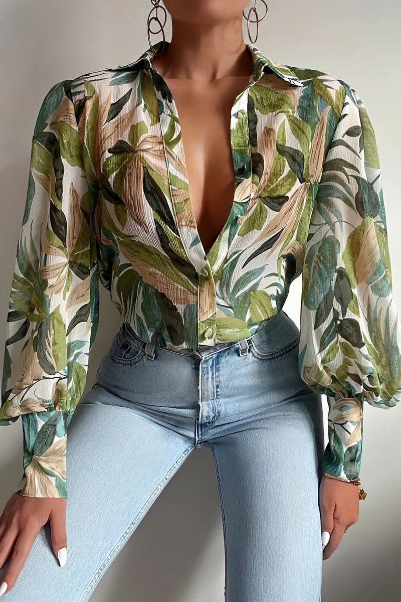 Carla | Blouse Femme Manches Lanternes Élégante – Blouse Romantique Occasions 2026