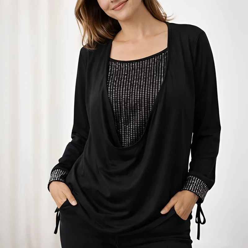 Klarise | Blouse Femme Élégante Manches Longues – Blouse Chic pour Bureau 2026