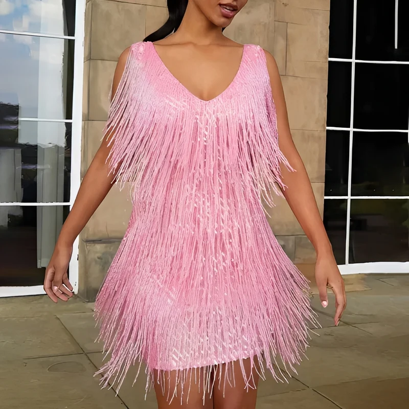 Kathlen | Robe Femme Portefeuille Col en V – Robe Élégante Fluide Occasions 2026