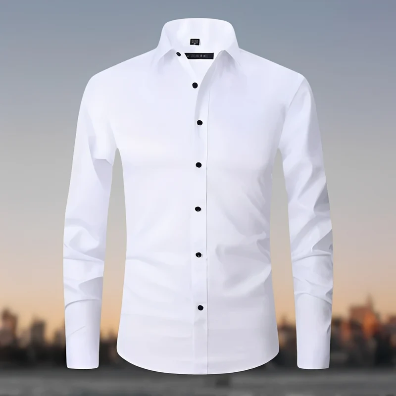 Nikolaï | Chemise Homme Moderne Extensible – Chemise Stretch Confort Bureau 2026