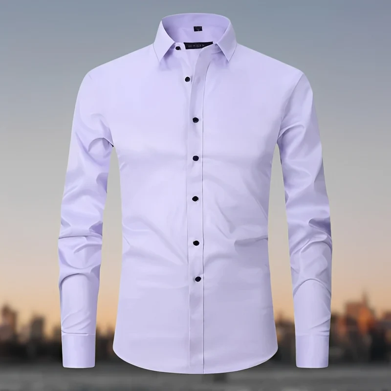 Nikolaï | Chemise Homme Moderne Extensible – Chemise Stretch Confort Bureau 2026