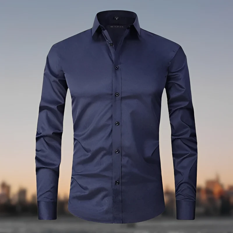 Nikolaï | Chemise Homme Moderne Extensible – Chemise Stretch Confort Bureau 2026