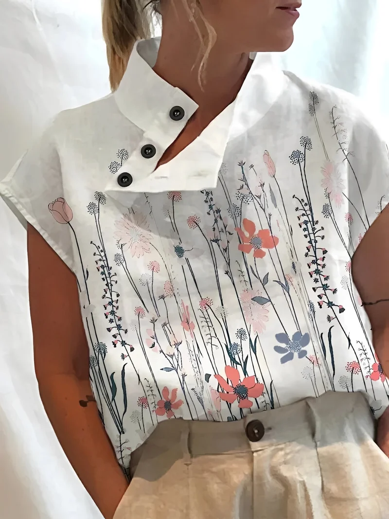 Maddie | Haut Femme Élégant à Motif – Top Imprimé Tendance Quotidien 2026