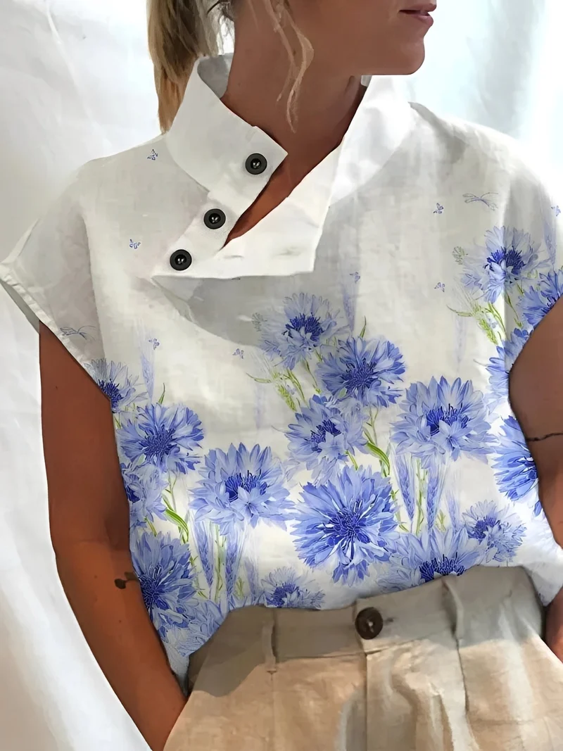Maddie | Haut Femme Élégant à Motif – Top Imprimé Tendance Quotidien 2026