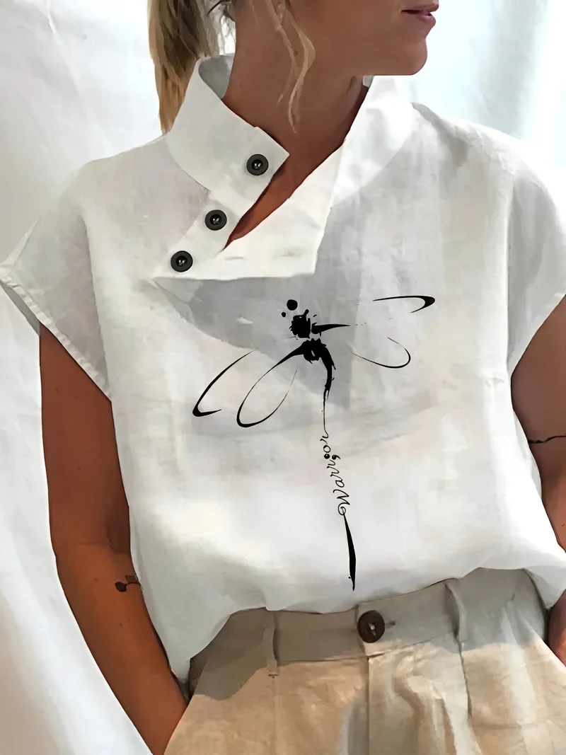 Maddie | Haut Femme Élégant à Motif – Top Imprimé Tendance Quotidien 2026