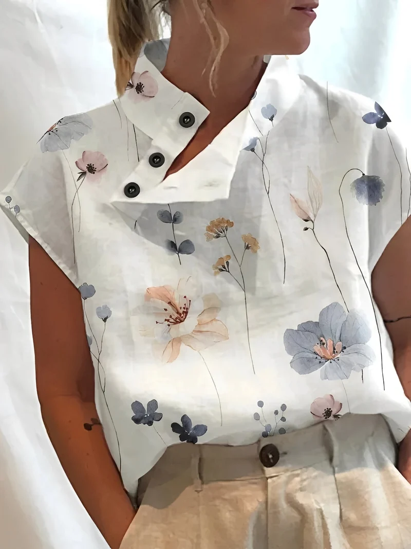 Maddie | Haut Femme Élégant à Motif – Top Imprimé Tendance Quotidien 2026