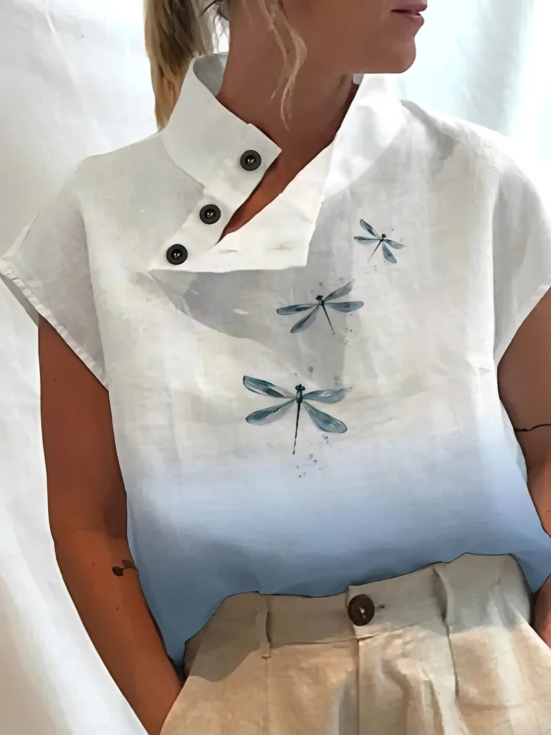 Maddie | Haut Femme Élégant à Motif – Top Imprimé Tendance Quotidien 2026