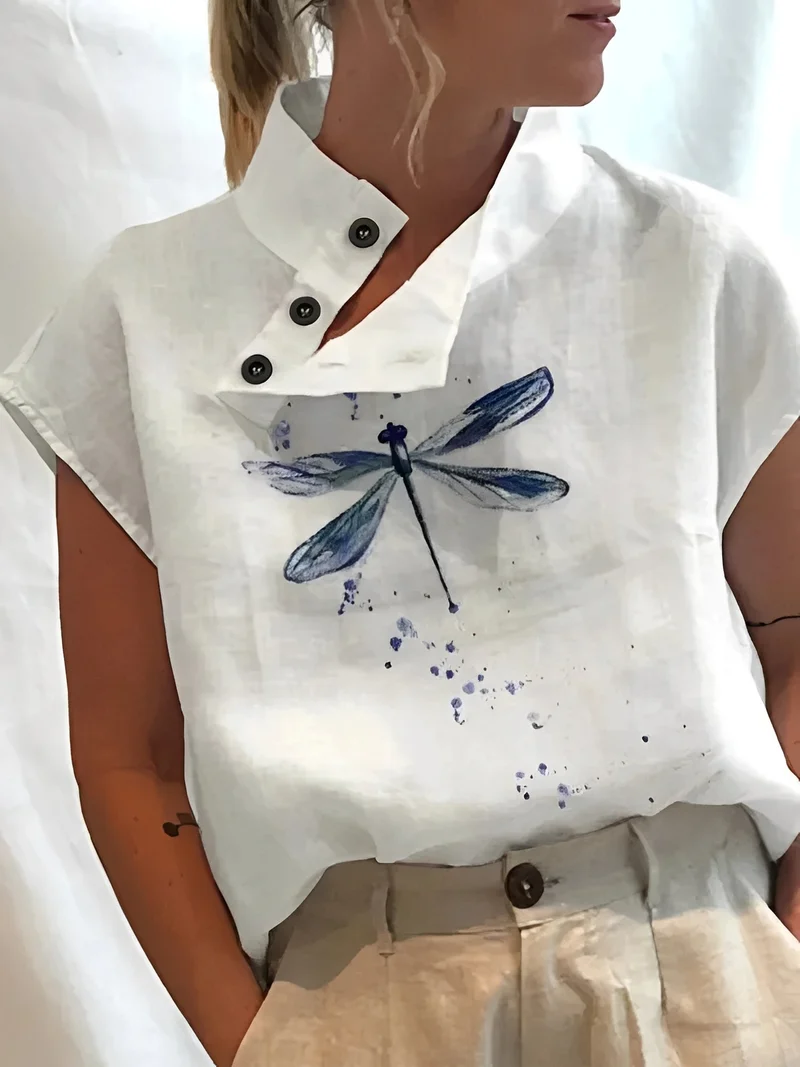 Maddie | Haut Femme Élégant à Motif – Top Imprimé Tendance Quotidien 2026