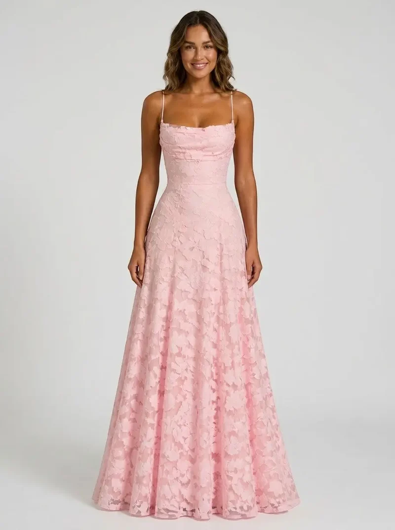 Women's Floral Brocade Maxi Dress | Elegant Structured Formal Evening Gown