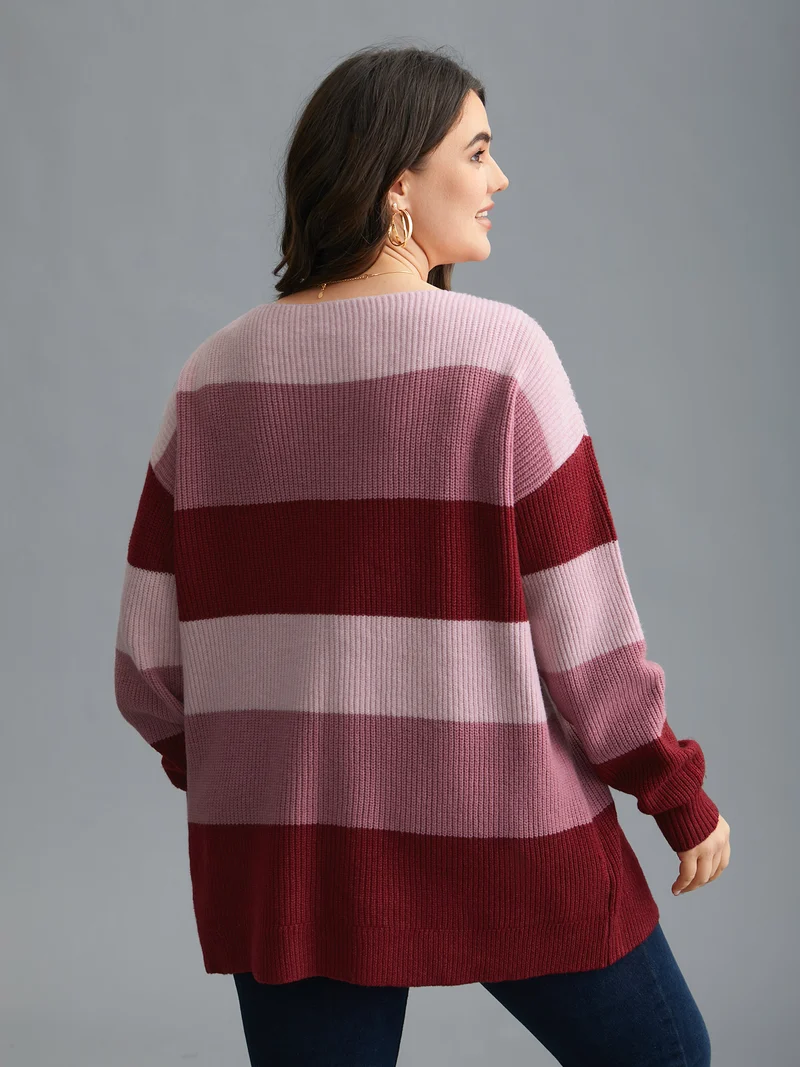Supersoft Essentials Color Block Drop Shoulder Pullover