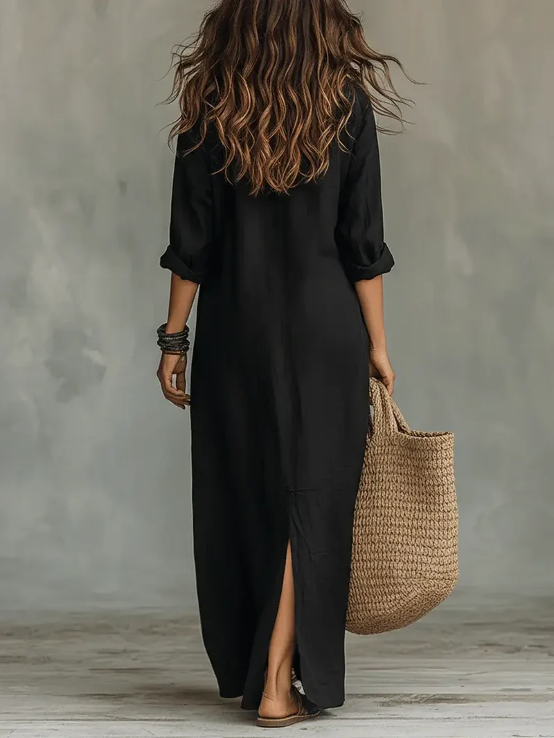 Women's Soft Cotton Maxi Dress | Flowing Relaxed Fit Summer Dress