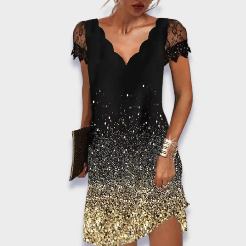 Women's Breathable Fabric Evening Dress | Structured Tummy Control Design