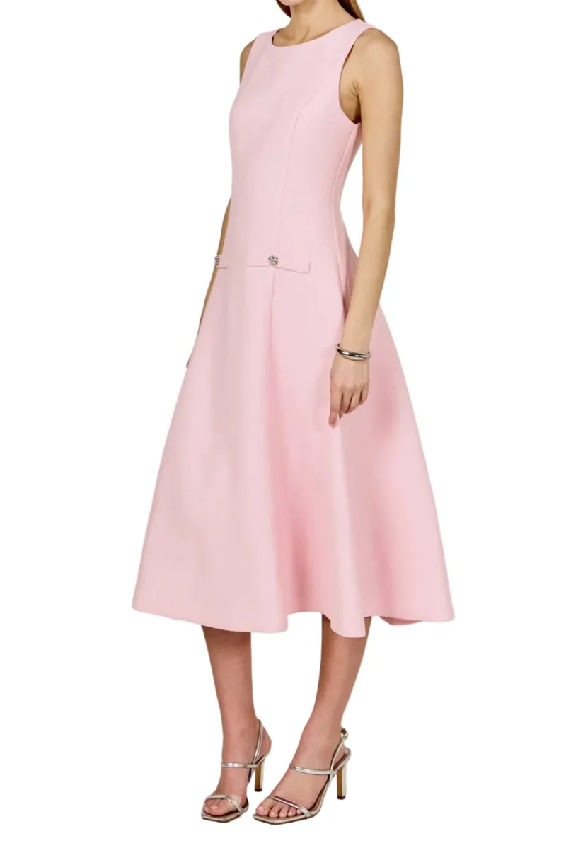 Heather Tweed Midi Dress