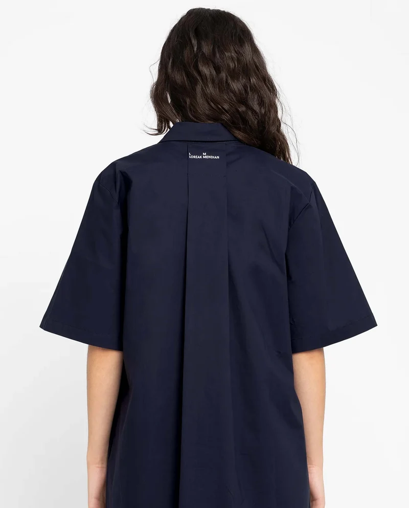 Robe chemise midi en coton bio
