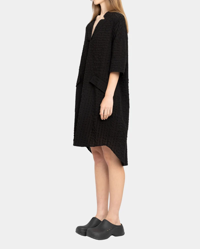 Robe en coton bio gauffré
