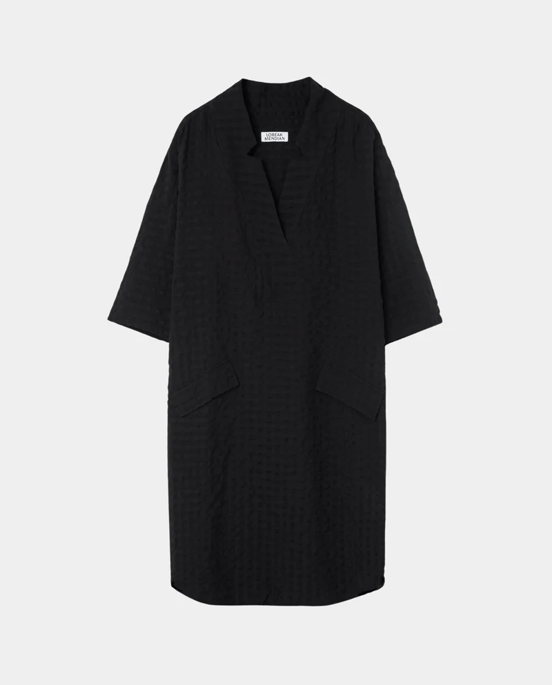 Robe en coton bio gauffré