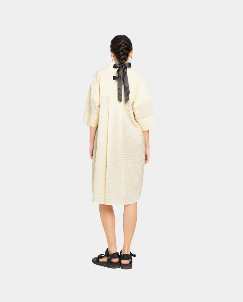 Robe en coton bio gauffré