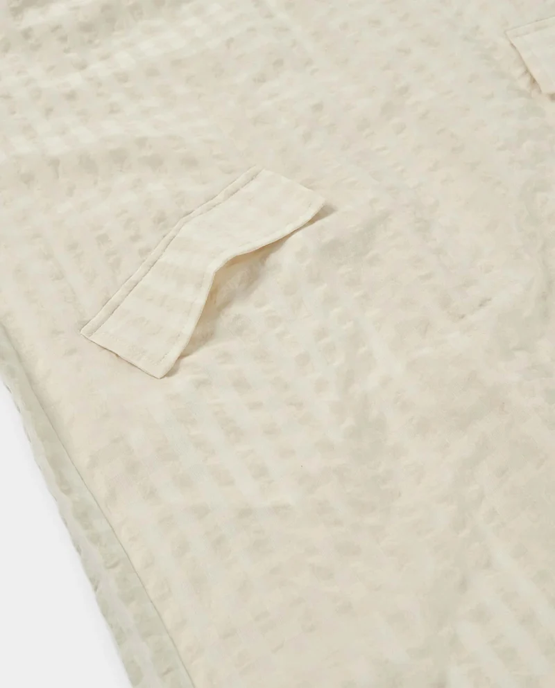 Robe en coton bio gauffré