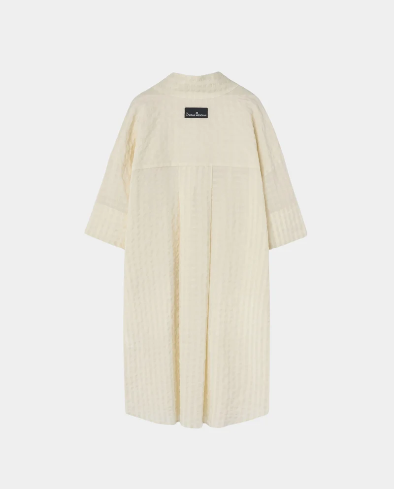 Robe en coton bio gauffré