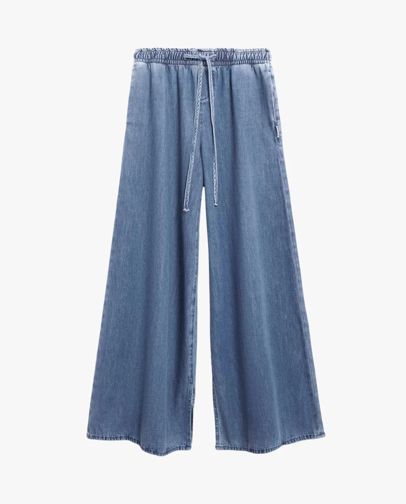 Pantalon fluide en toile de coton bio
