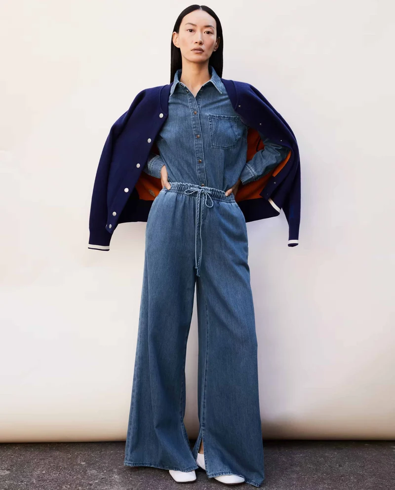 Pantalon fluide en toile de coton bio