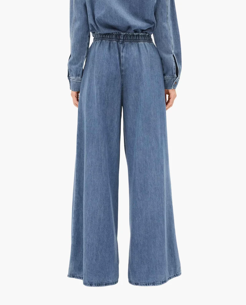 Pantalon fluide en toile de coton bio