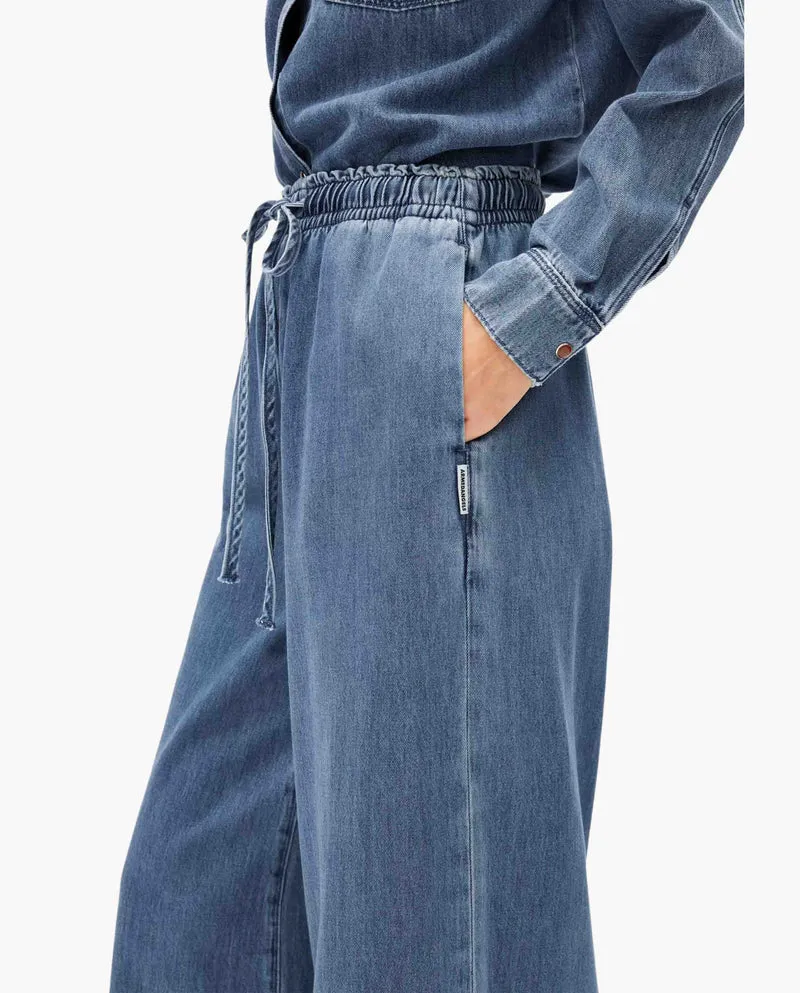 Pantalon fluide en toile de coton bio