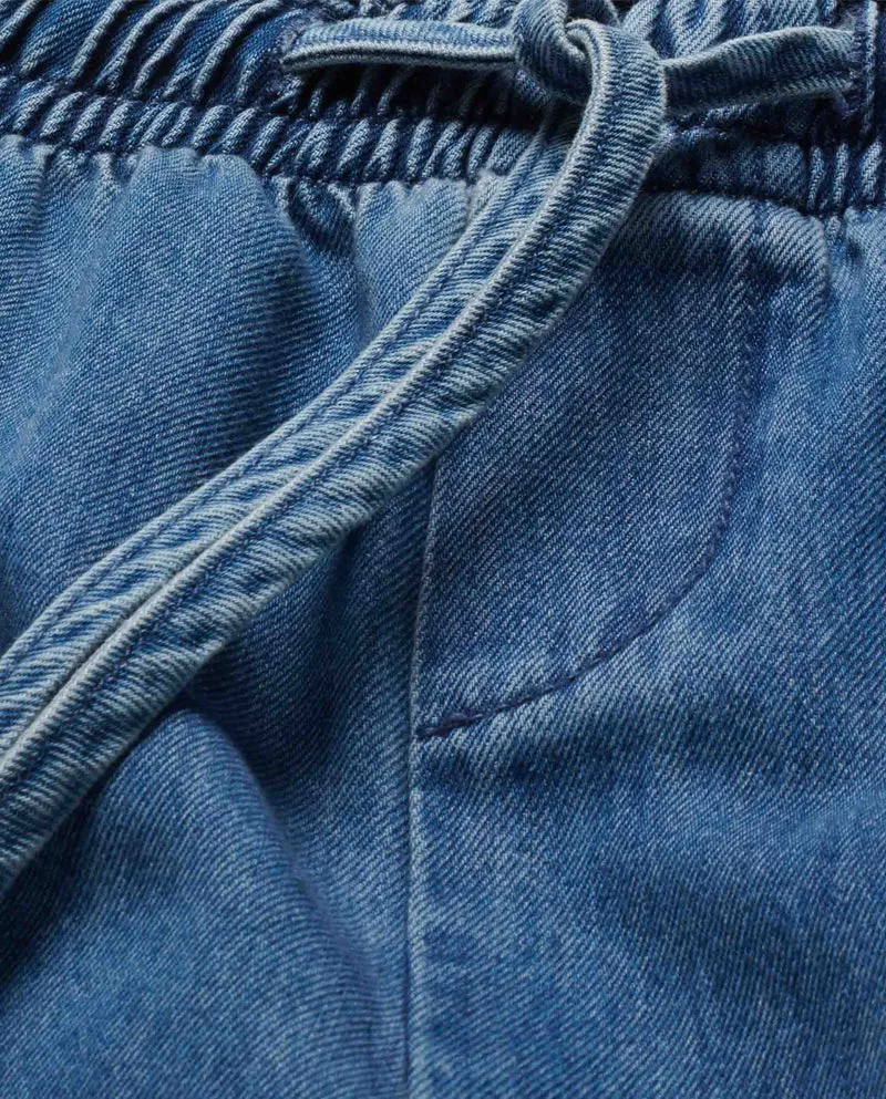 Pantalon fluide en toile de coton bio