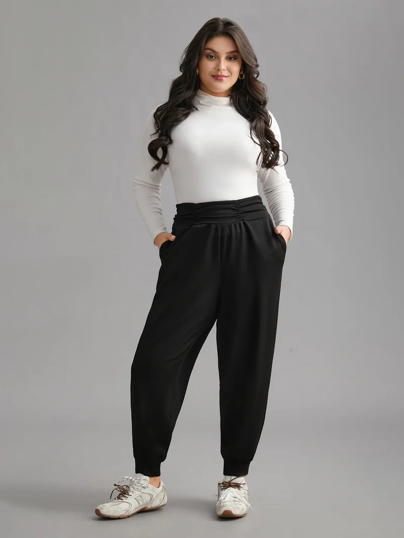 Supersoft Essentials Elastic Waist Pockets Jogger Pants