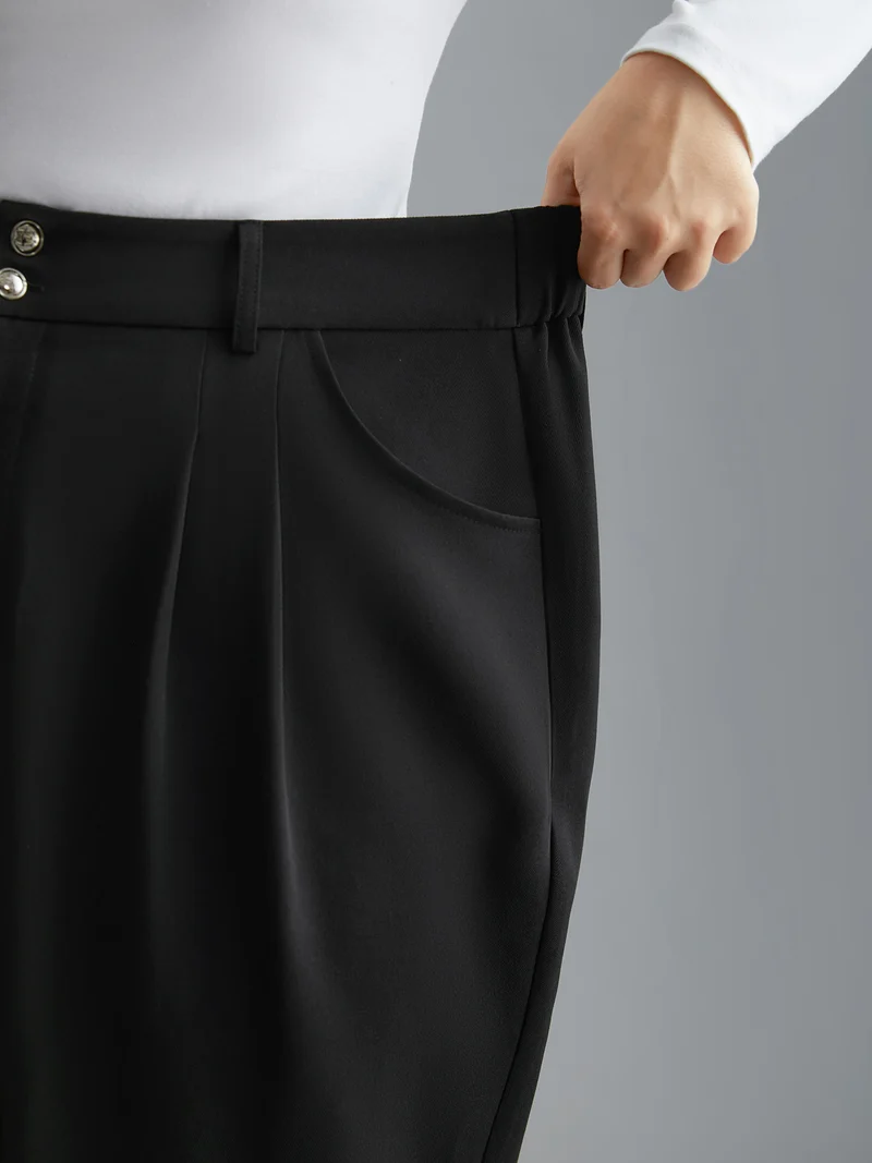 Double Buckle Straight Leg Pants