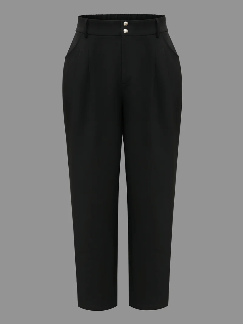 Double Buckle Straight Leg Pants