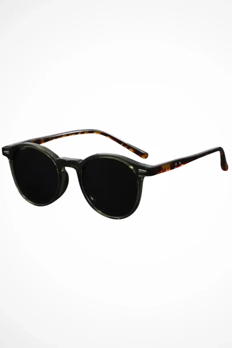 Unisex Lightweight Plastic Round Sunglasses | Sleek Minimalist Retro Shades