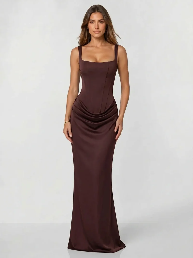 Women's Stretchy Bodycon Dress | Sleek Backless Cocktail Gown
