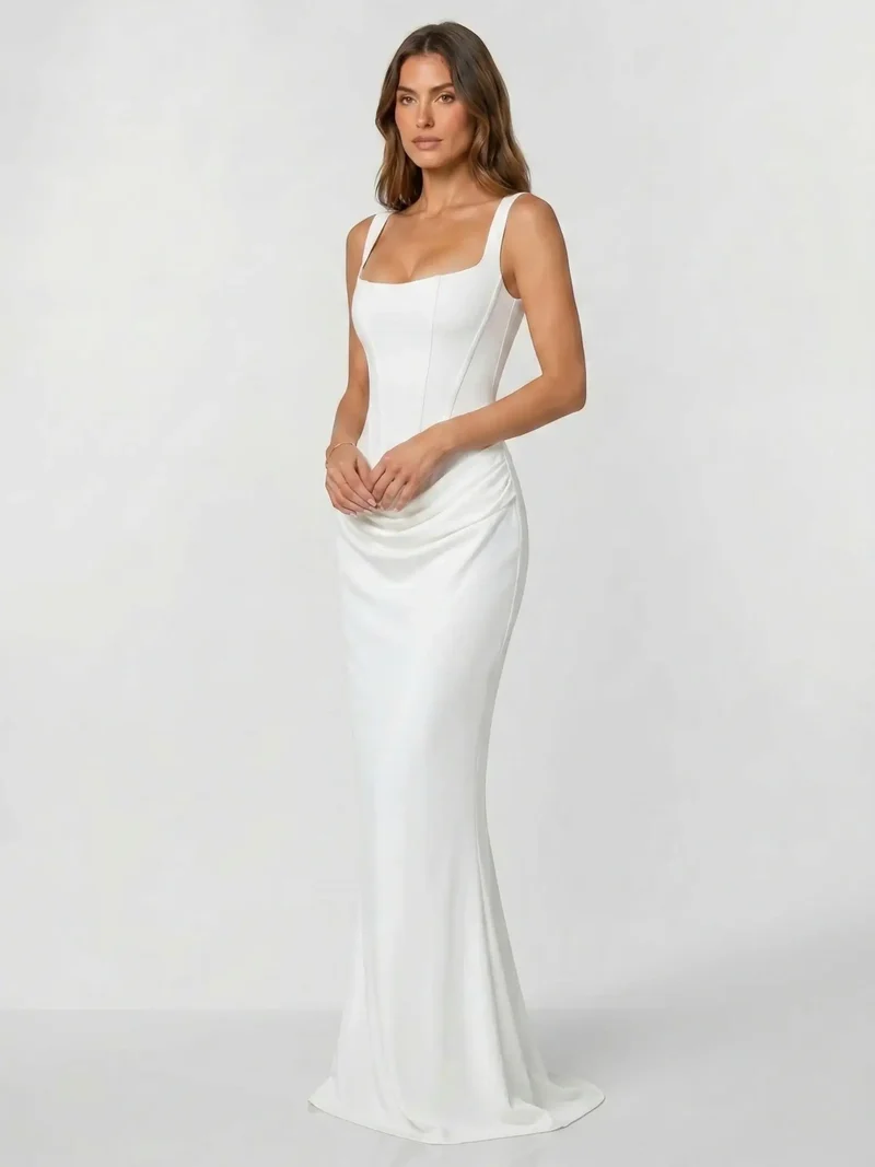 Women's Stretchy Bodycon Dress | Sleek Backless Cocktail Gown