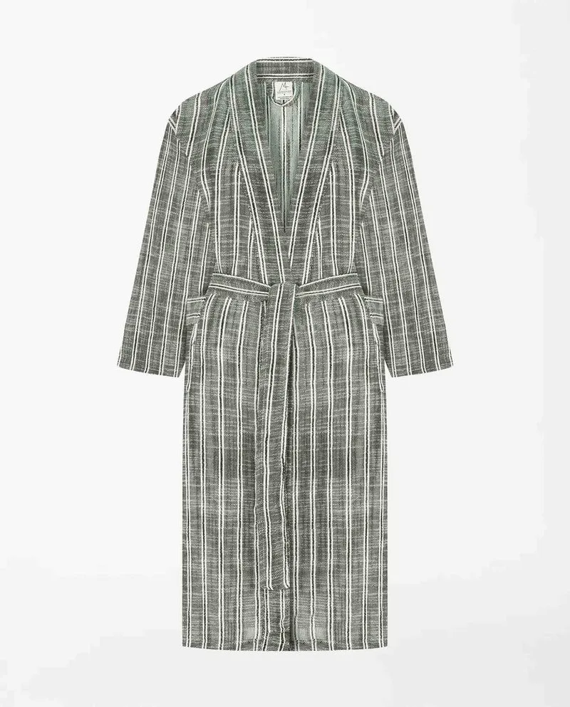 Peignoir long en coton bio