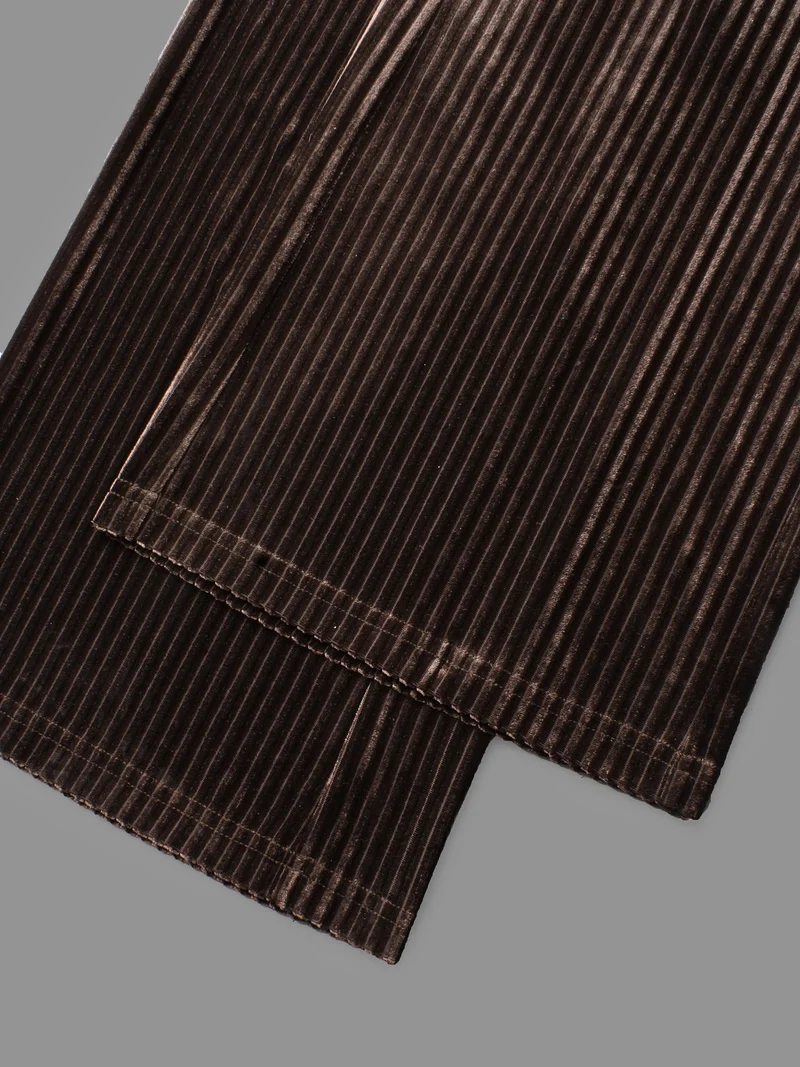 Plain Velvet Stretchy Bootcut Pants