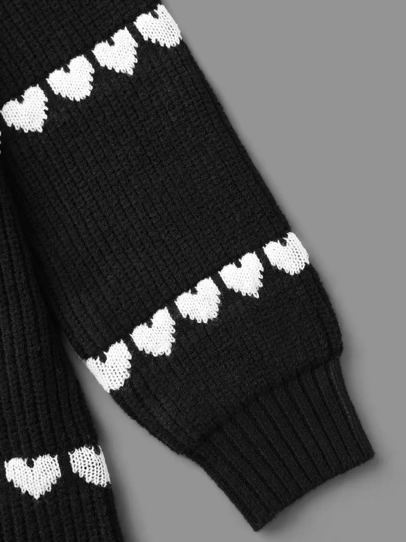 Supersoft Essentials Heart Jacquard Pullover