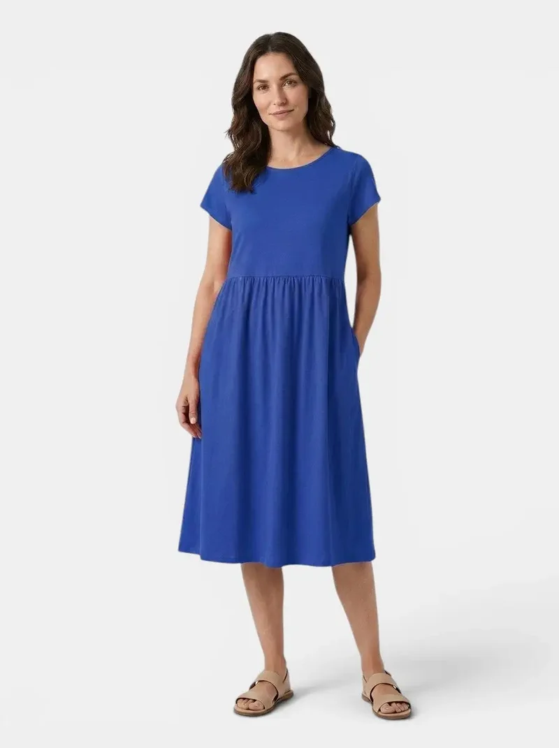 Women's Soft Cotton Summer Dress | Relaxed Fit Casual Everyday Wear