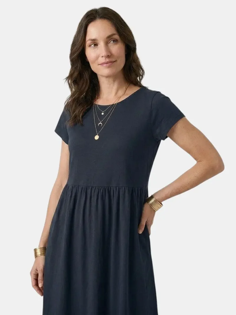 Women's Soft Cotton Summer Dress | Relaxed Fit Casual Everyday Wear