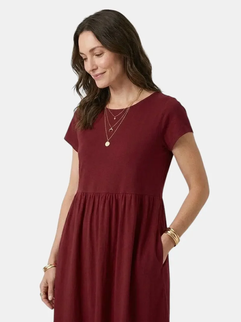 Women's Soft Cotton Summer Dress | Relaxed Fit Casual Everyday Wear