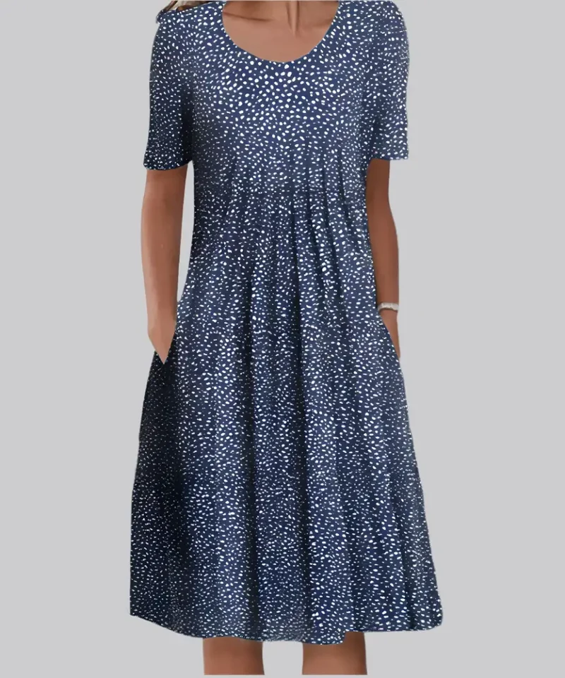 Women's Soft Midi Dress | Elegant Flowy Summer Dress